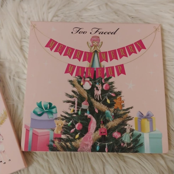 🎄FIRM! NWT TOO FACED MERRY MERRY MAKEUP FACE AND EYE PALETTE (LIMITED EDITION) - Picture 7 of 14